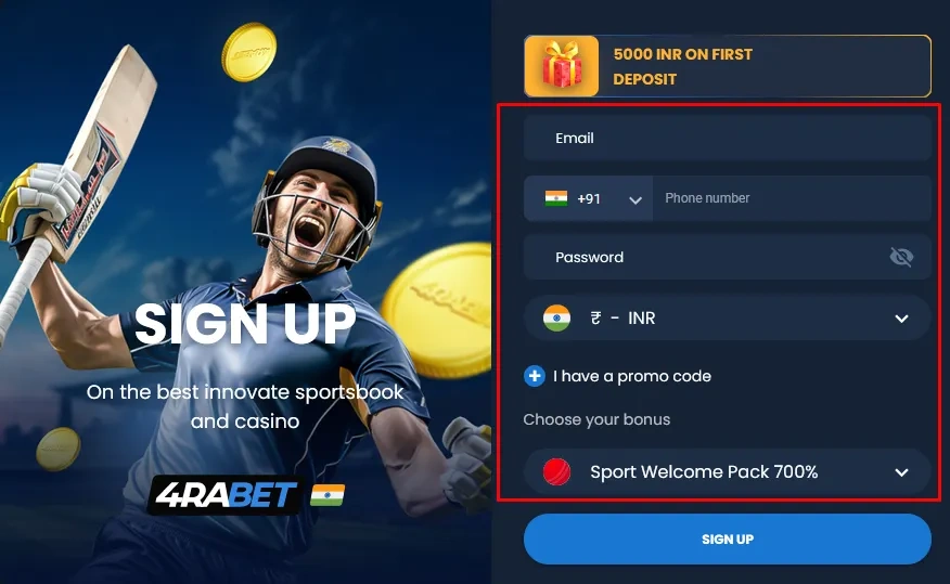 4RaBet Cricket Betting