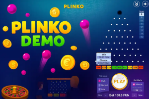 Plinko Spribe instant game ball bounce and risk modes 2