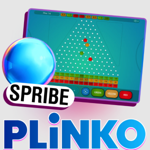 Plinko Spribe instant game ball bounce and risk modes 